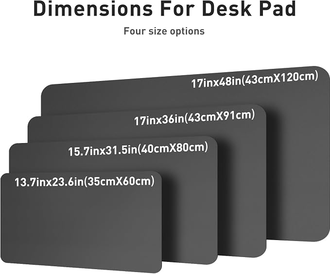 Aothia Leather Desk Pad Protector, Mouse Pad, Office Desk Mat, Non-Slip PU Leather Desk Blotter, Laptop Desk Pad, Waterproof Desk Writing Pad for Office and Home (Gray,23.6" x 13.7") - Image 8