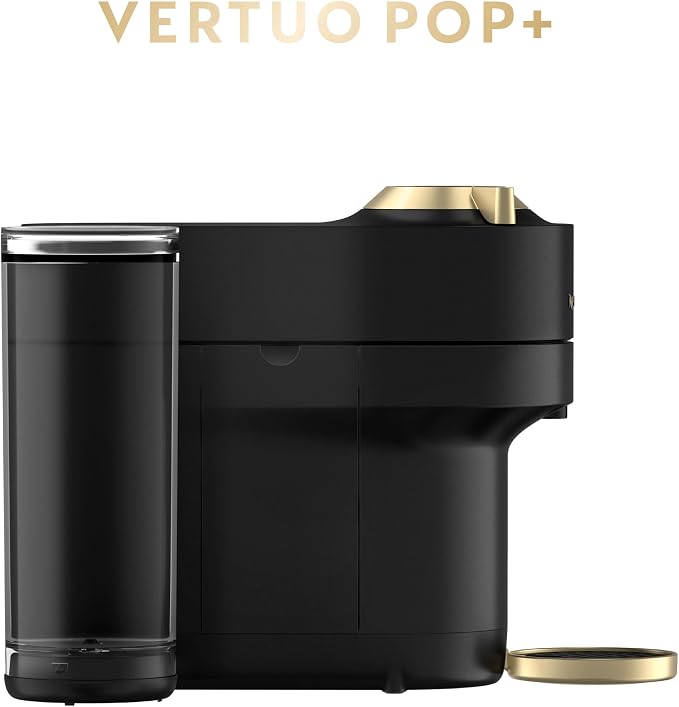 Nespresso Vertuo Pop+ Coffee and Espresso Maker by Breville, Matte Black Gold - Image 8