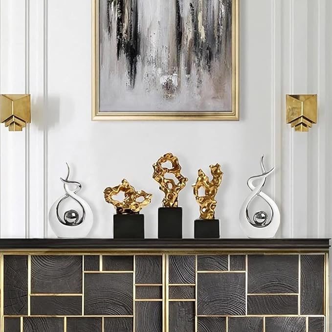 Norrclp Home Decor Modern Abstract Art Ceramic Statue Table Decorations for Dining Room Living Room Office Centerpiece - Image 5