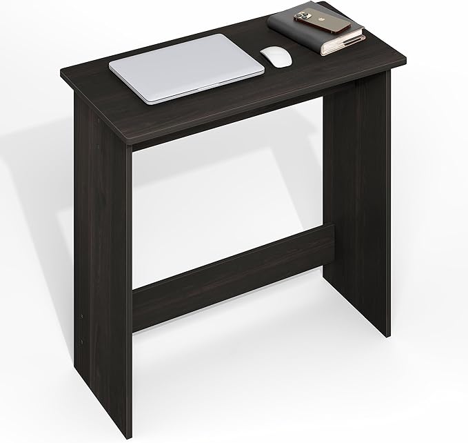 Furinno Simplistic 31-in Black Computer Desk with Drawers, Black Espresso | Small Office Desk, Rectangular Home Office Desk, Gaming Desk for Home Office, Bedroom, Study Room - Image 3