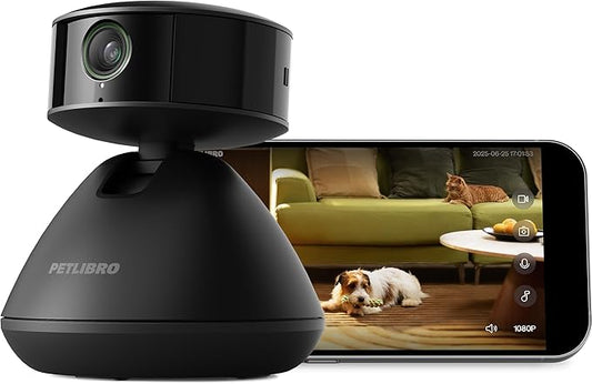 PETLIBRO Dog Camera with Phone App, 360° Auto Tracking Pet Camera Indoor with Phone App for Home Alone Pets, Cat & Puppy Camera with 2-Way Audio, Night Vision, Indoor Camera WiFi by Unknown