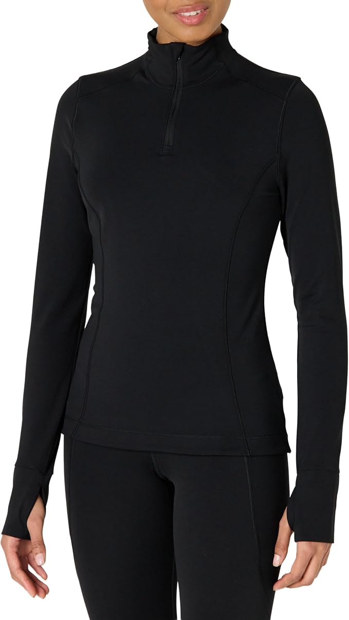 Amazon Essentials Women's Active FormFlex Buttery Soft Slim Fit Quarter Zip Long Sleeve Pullover Jacket by AmazonEssentials