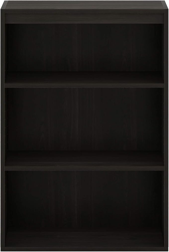 Furinno PASIR Book Shelf, 3-Tier Bookshelf, Storage Shelves Bookcase, 9.7 x 23.7 x 31.5, for Living Room, Bedroom, Home Office, Cinnamon Cherry - Image 8