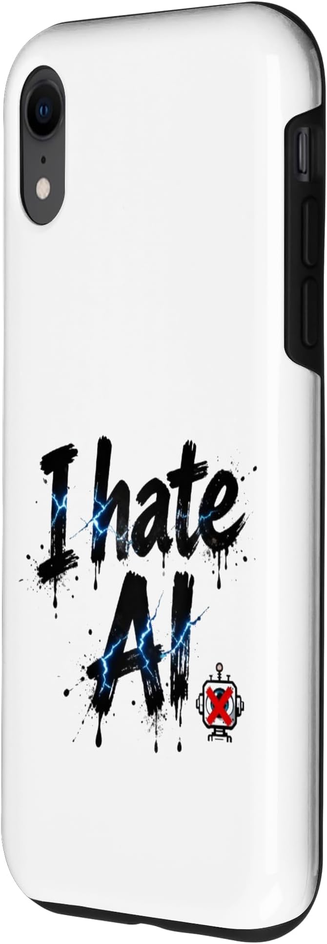 I Hate Ai Case for iPhone XR - Image 2