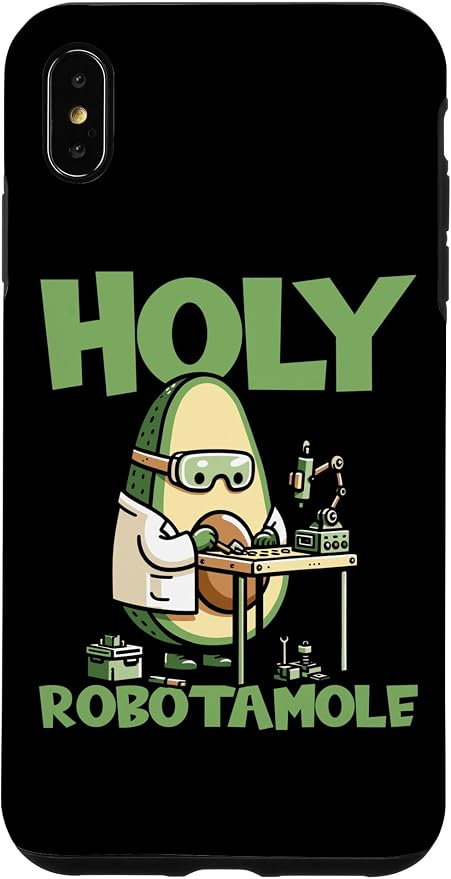 iPhone XS Max Robots Artificial - Ai Robotics Avocado Holy Robotamole Case by Unknown
