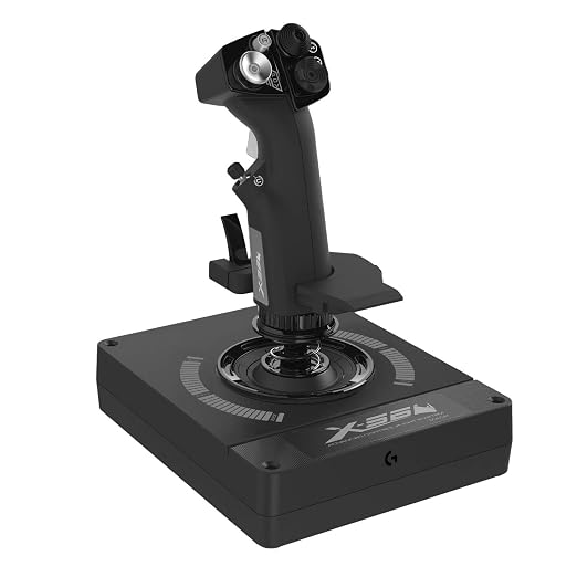 Logitech G X56 H.O.T.A.S Throttle and Joystick Flight Simulator Game Controller, 4 Spring Options, +189 Programmable Controls, RGB Lighting, 2x USB, PC - Black - Image 5