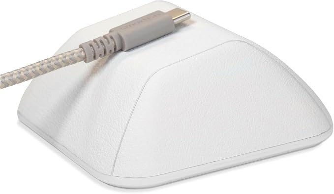 Smartish® Magnetic Cord Holder - Bigger Cable Wrangler Organizer with Magnet Clips for Charger Management on Desktop, Nightstand - Holds 6+ Cables - Snow Day White - Image 4