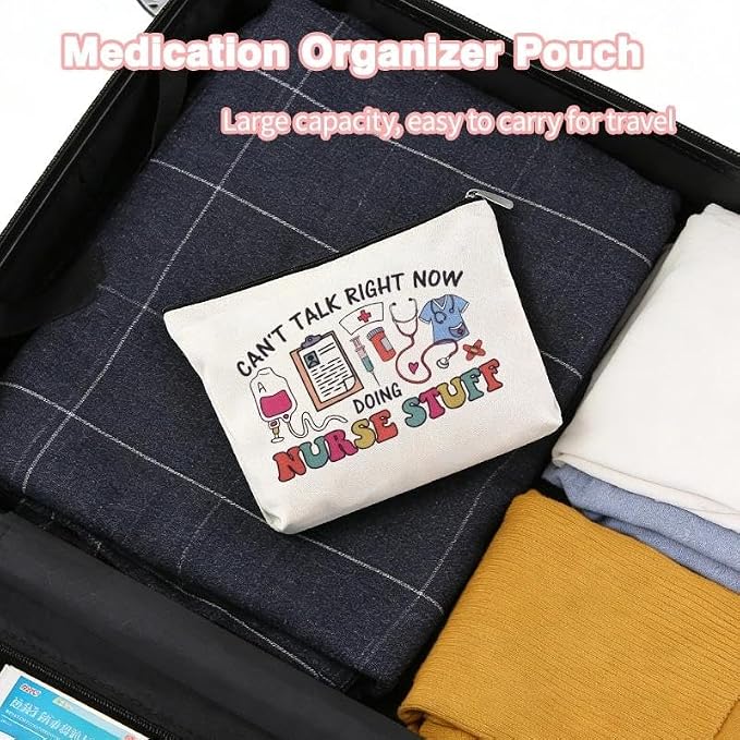 Nurse Stuff for Women Bag Nursing Pocket Pouch Nurse Accessories for Work Bag Nursing School Essentials for Girls Small Pencil Pouch for Nurses Day Appreciation Week Birthday Graduation Gift Bags Idea - Image 5