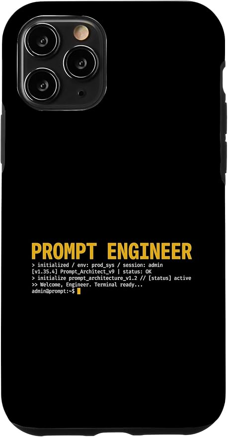 Prompt Engineer Terminal Screen AI Developer Software Coder Case for iPhone 11 Pro by Unknown