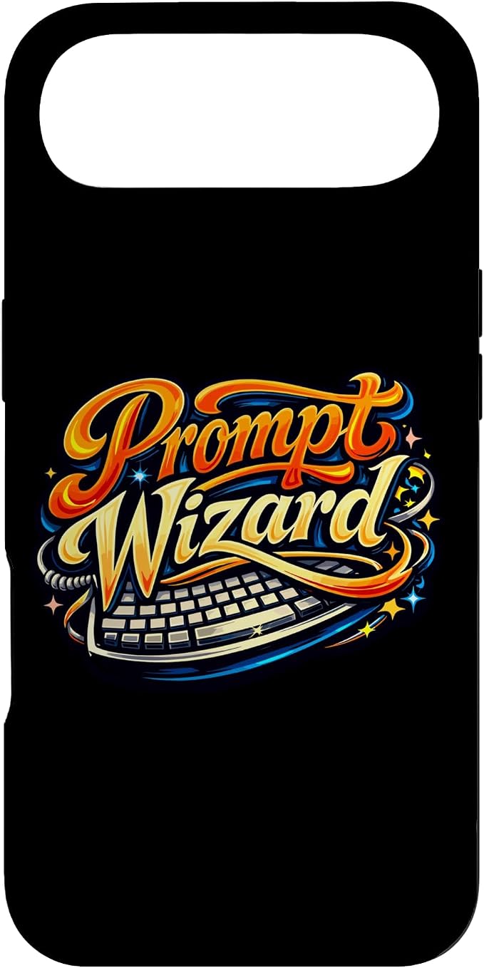Prompt Wizard AI Retro Keyboard Case for iPhone Air by Unknown