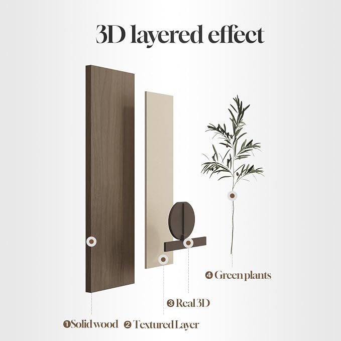 Modern Neutral 3D Textured Long Narrow Vertical Wall Art for Living Room - Image 7