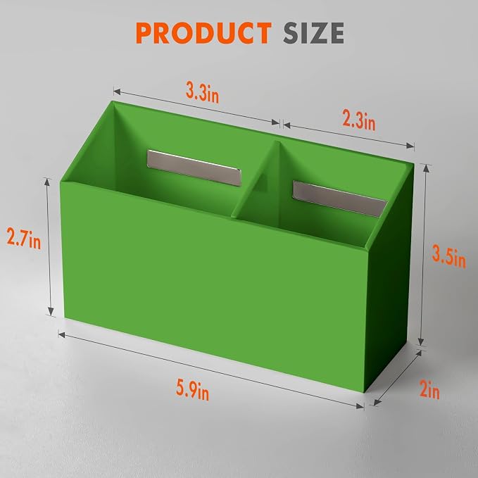 BEYGORM Magnetic Dry Erase Marker Holder for Whiteboard & Refrigerator | Non-slip Acrylic Pen Holder for Classroom, Fridge Magnet, Locker Organizer Accessories, Teacher & School Supplies(Green) - Image 7