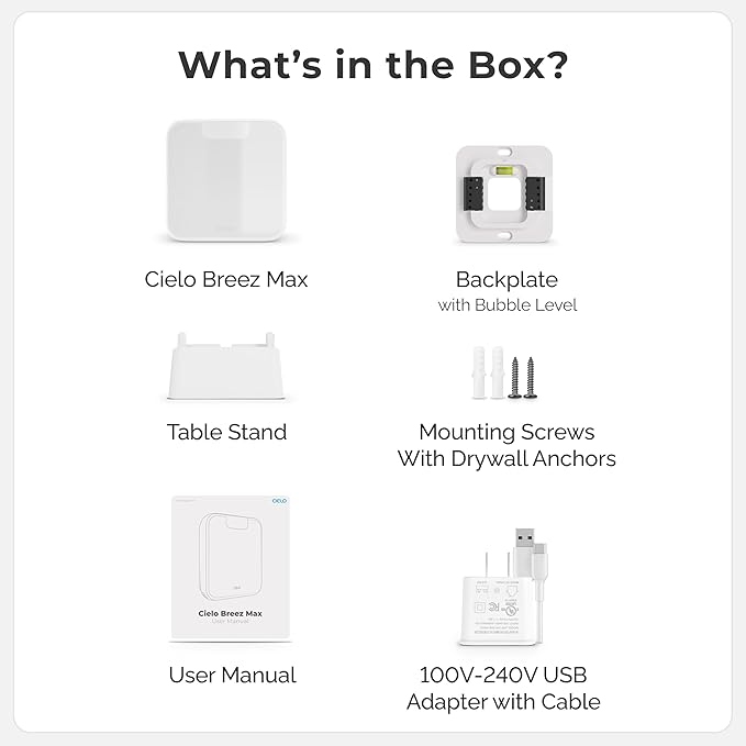 Breez Max Smart AC Controller | AHR Product of the Year WiFi Thermostat for Mini-Split, Window, Portable AC/Heat Pump | AI-Based Tech | Free App, No Subscription | Alexa, Google, IFTTT etc. (White) - Image 3