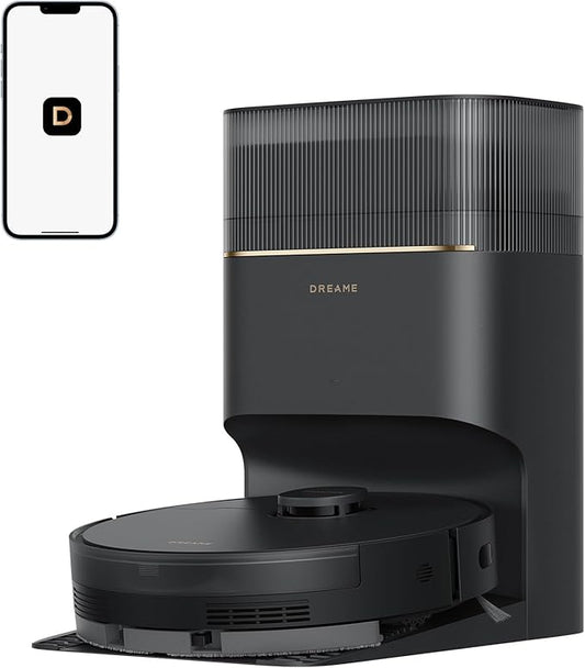 dreame D20 Pro Plus Robot Vacuum and Mop, Detangling DuoBrush for Pet Hair | 13,000Pa Suction, Corner Cleaning, 150-Day Auto-Empty with 5L Dust Bag, LDS Navigation, 5,200mAh Battery, App & Voice Control by Unknown