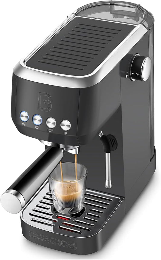 CASABREWS 3700 Essential Espresso Machine, Stainless Steel Espresso Maker | 20-Bar Italian Pump, Powerful Steam Wand, 43.9oz Removable Water Tank, Compact Espresso Maker for Home, Cappuccino & Latte by CASABREWS