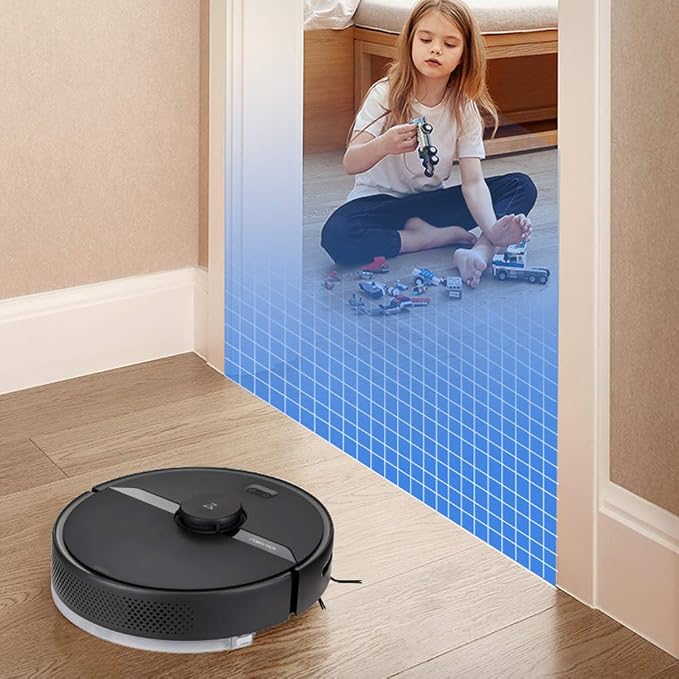 roborock Robot Vacuum and Mop, Robotic Vacuum Cleaner with Lidar Navigation, 2000Pa Suction, Wi-Fi Connected, No-go Zones, Multi-Floor Mapping, Selective Room Cleaning, Ideal for Home with Pets - Image 3