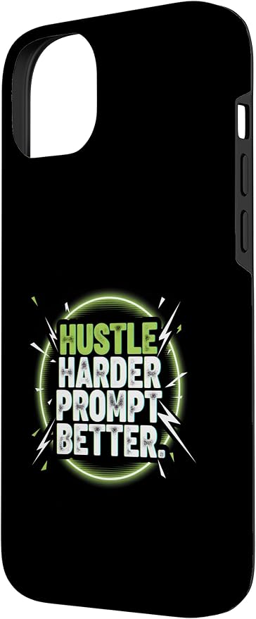 Hustle Harder Prompt Better AI Artificial Intelligence Case for iPhone 14 Plus - Image 2