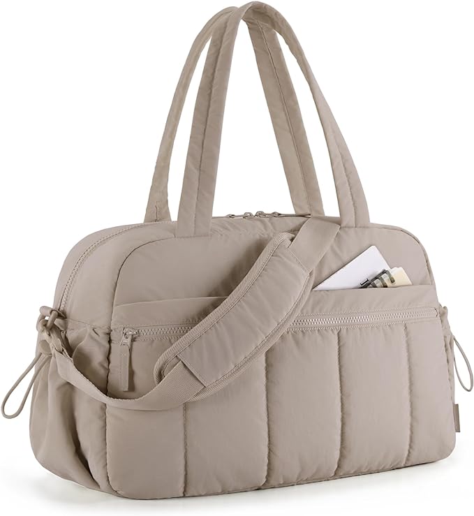 BAGSMART Duffle Bag for Travel, Gym Bag for Women, Weekender Carry on Bag | PVC Wet Pocket, Airline Approved Personal Carry-on Size, Fits Under-seat, One Bag for Gym, Travel, Hospital, Overnight by BAGSMART