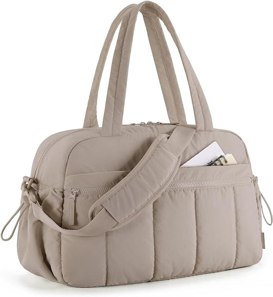 BAGSMART Duffle Bag for Travel, Gym Bag for Women, Weekender Carry on Bag | PVC Wet Pocket, Airline Approved Personal Carry-on Size, Fits Under-seat, One Bag for Gym, Travel, Hospital, Overnight by BAGSMART