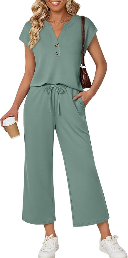 LILLUSORY Two Piece Lounge Sets for Women Vacation Beach Travel Airport Fall Outfits Casual Cruise Fashion 2026 by Lillusory
