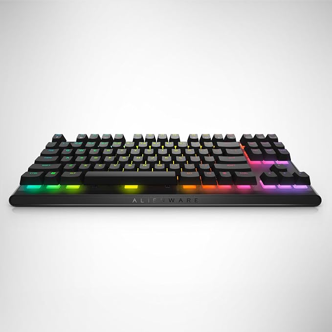 Alienware Wired Gaming Keyboard AW420K, Linear Mechanical, TKL | USB-C, Detachable Cable, Adjustable Height, RGB Per-Key, Dark Side of the Moon, 2-Year Warranty - Image 12