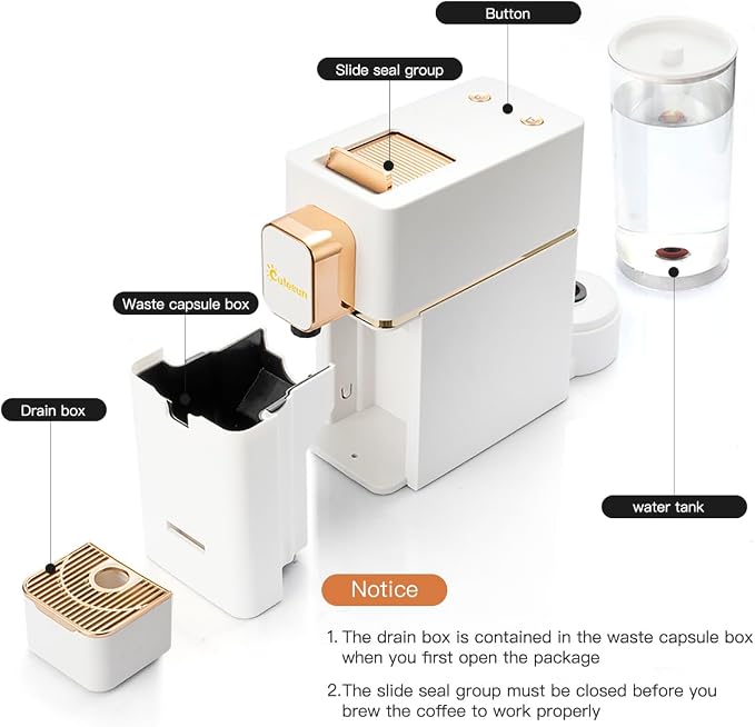 Espresso Machine for Coffee Capsules Compatible with Nespresso OriginalLine Machine, Espresso Maker for Nespresso OriginalLine, Bestpresso Coffee Capsules Peet's Espresso more (White) - Image 5