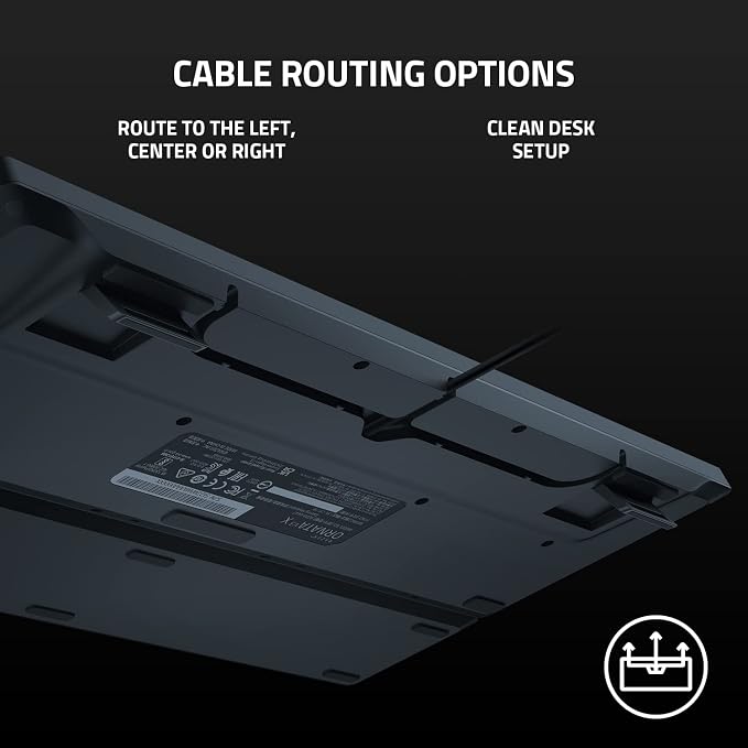 Razer Ornata V3 X Gaming Keyboard: Low-Profile Keys - Silent Membrane Switches - Spill Resistant - Chroma RGB Lighting - Ergonomic Wrist Rest - Classic Black (Renewed) - Image 6