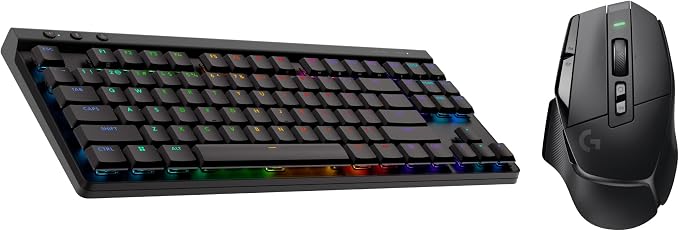 Logitech G502 X Lightspeed Wireless Gaming Mouse + G515 TKL Wireless Gaming Keyboard (Tactile) Bundle: Black by Unknown