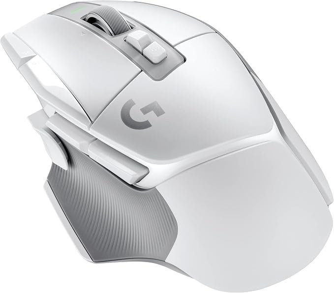 Logitech G502 X Lightspeed Wireless Gaming Mouse - White | Optical Switches, 13 Buttons, <140 hrs Battery, USB-C, Infinite Scroll Toggle, Wireless Charging Capable, for PC/MacOS by Unknown