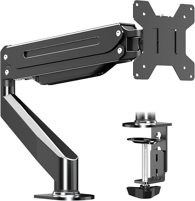 Suptek Monitor Mount Gas Spring Monitor Arm Desk Mount Fully Adjustable Fits 17 20 22 23 24 26 27 32 35 inch Monitors Weight Capacity up to 24.25 lbs by suptek