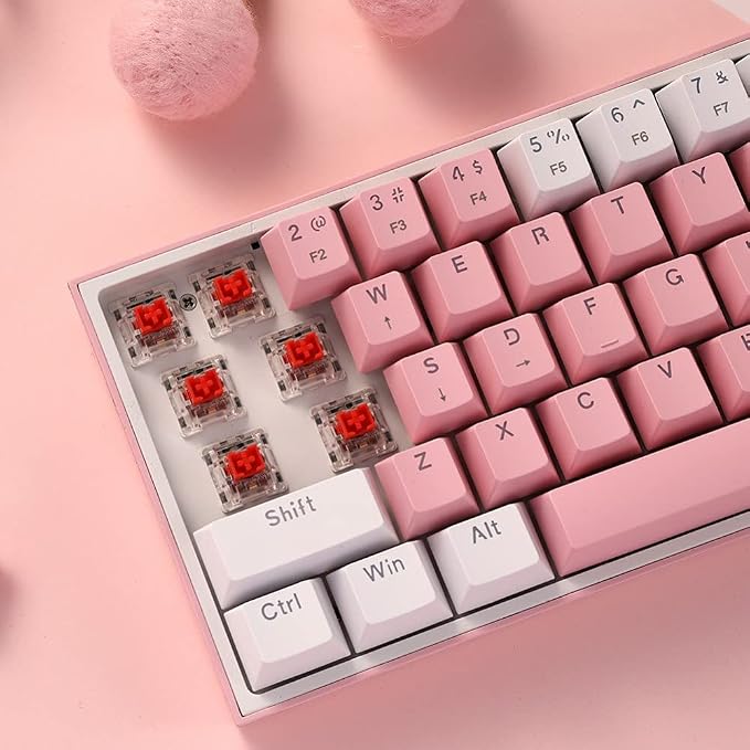 Redragon K617 Wired 60% Compact Hot-Swap RGB Gaming Mechanical Keyboard | 61 Keys Design for More Room to Aim, Swap-Ready Socket for Mod, Vibrant 20-Mode Lighting Hype Vibing, Pro Software Supported - Image 8