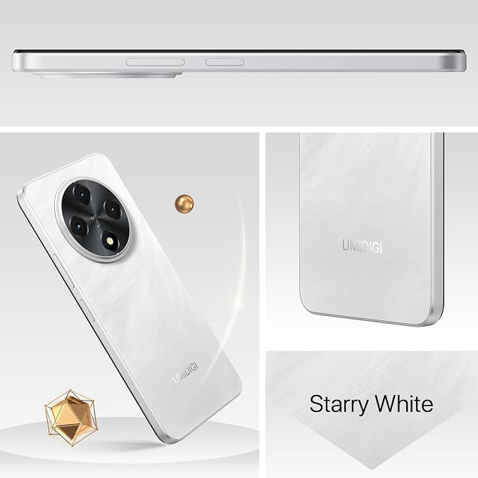 UMIDIGI G100 Unlocked Cell Phone Android 14, 6.9" HD+ 120Hz,Octa-core 12GB +128GB Expand 1TB,GPS Unlocked Smartphone,6000mAh,50MP Triple Camera,Dual 4G LTE Phone, NFC,AI Face Unlock,OTG,White - Image 9