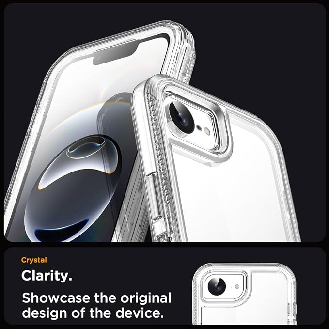 AICase for iphone 17e Case/iphone 16e Case Clear 2026 3 in 1 Heavy Duty Drop Protection Full Body Rugged Shockproof/Dust Proof 3-Layer Military Protective Tough Durable Cover for iphone 17E/16E 6.1"_1 - Image 4