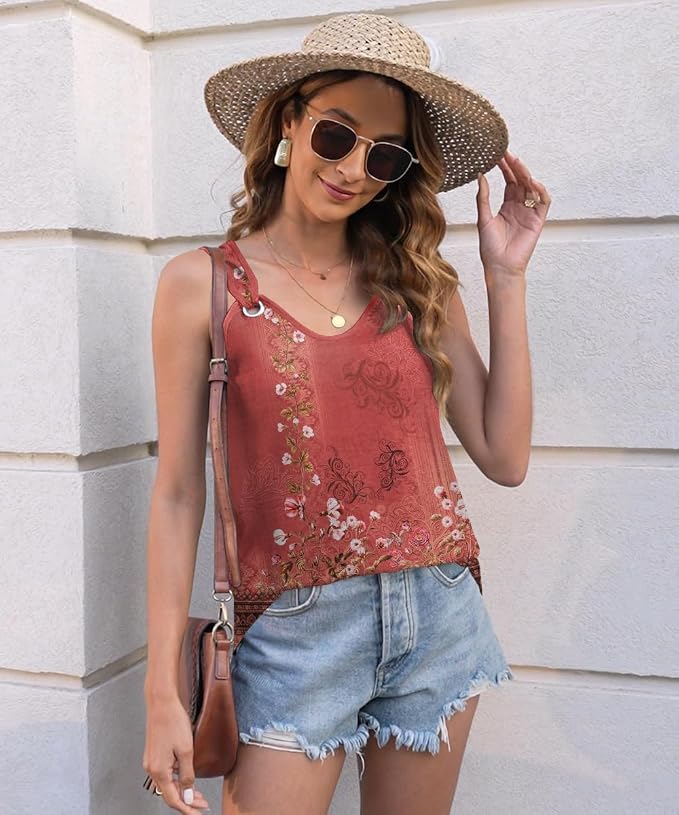 Disamer Womens Tank Tops 2026 Loose Fit Casual Summer Spaghetti Strap Trendy Spring Cute Lace Sleeveless T Shirts - Image 3