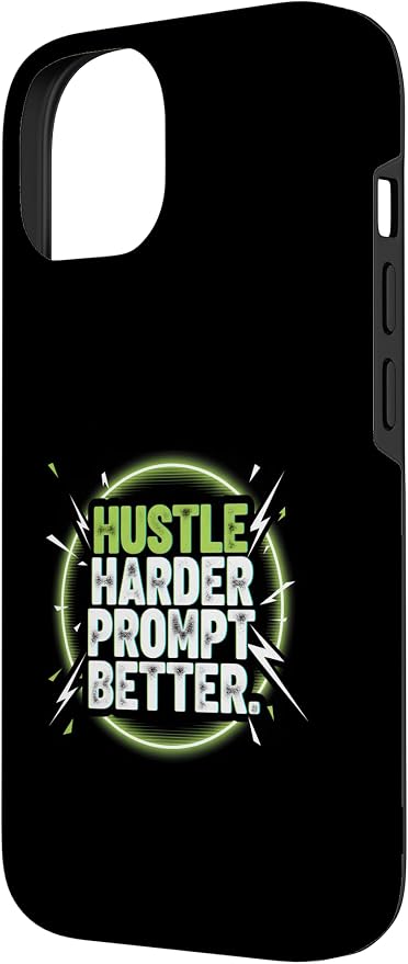 Hustle Harder Prompt Better AI Artificial Intelligence Case for iPhone 14 - Image 2