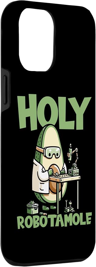 iPhone 14 Pro Max Robots Artificial - Ai Robotics Avocado Holy Robotamole Case - Image 3