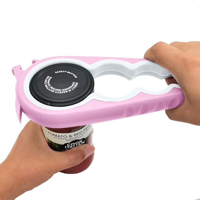 Otstar Jar Opener & Bottle Opener for Seniors with Arthritis, Weak Hands | Adjustable Lid Opener Effortlessly Opens Jars, Bottles & Pop-Top Cans, Great for Senior Parents, Grandparents, or Loved Ones by Otstar