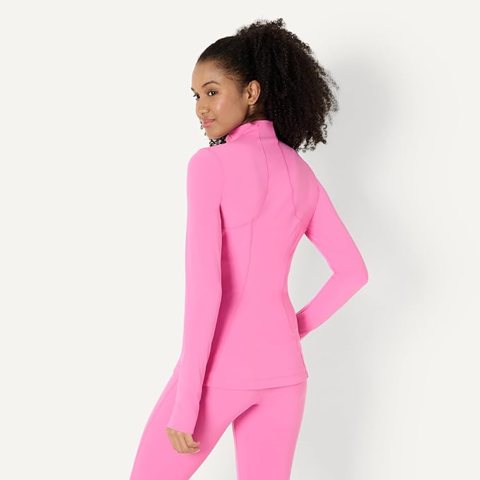 Amazon Essentials Women's Active FormFlex Buttery Soft Slim Fit Quarter Zip Long Sleeve Pullover Jacket - Image 2