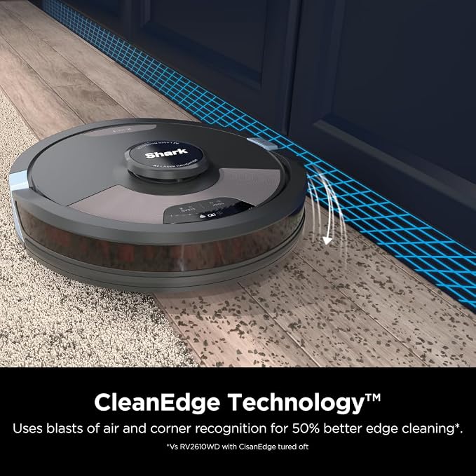 SHARK RV2620WD AI Ultra Robot Vacuum and Mop with Matrix Clean Navigation, CleanEdge Technology, Perfect for Pet Hair, Carpets, Hard Floors, Compatible with Alexa, Black/Mocha - Image 5