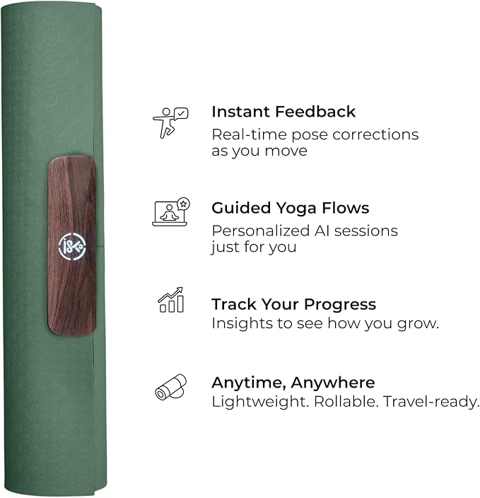 Smart Mat Gen3 - Dark Grey| AI Powered Yoga Mats For Home Workout | Lightweight Yoga Mats of 6mm | Real Time Tracking Exercise Mats For Men & Women - Image 3
