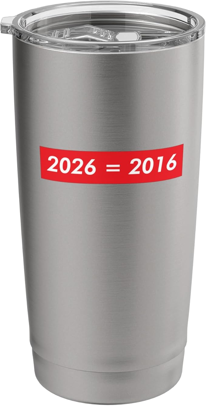 2026 Equals 2016 Funny Gen Z Nostalgia Teen Escapism Tween Stainless Steel Insulated Tumbler by Unknown