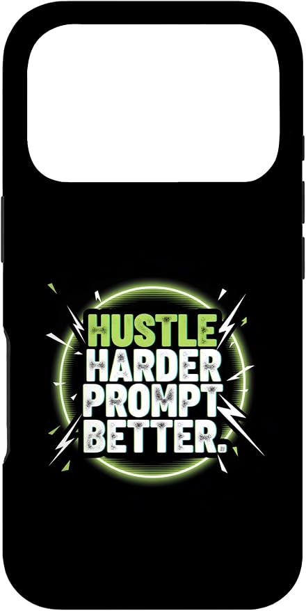 Hustle Harder Prompt Better AI Artificial Intelligence Case for iPhone 17 Pro by Unknown