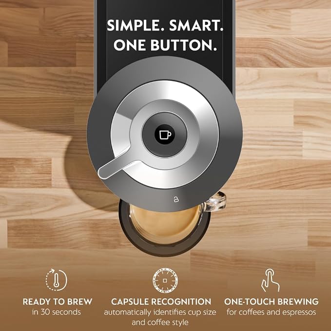 Nespresso Vertuo Next Coffee & Espresso Maker by De'Longhi | Slim, sustainable design brews 6 cup sizes topped with velvety crema, from espresso to 18 oz. Over 40 Vertuo blends. - Image 2