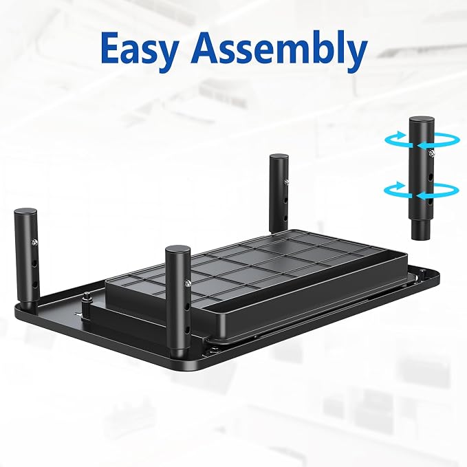 Zimilar 2 Pack Monitor Stand Riser with Drawer, 3 Height Adjustable | Monitor Stand with Unique Star Mesh, Metal Monitor Riser for Computer Laptop Notebook Printer - Image 7