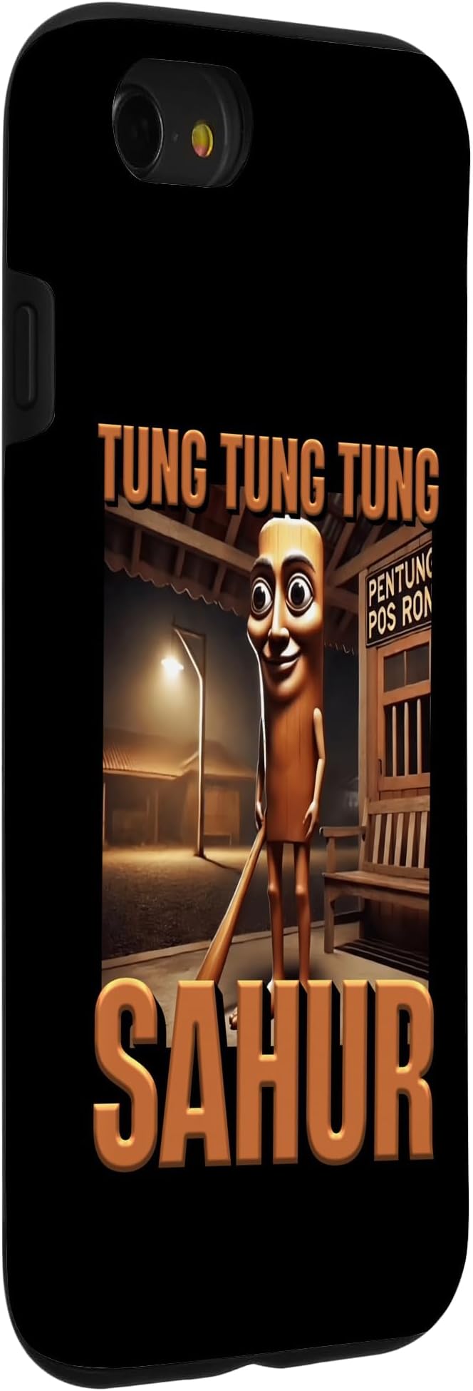 Internet Hilarious Meme AI Character Tung Tung Tung Sahur Case for iPhone SE (2020) / 7/8 - Image 3