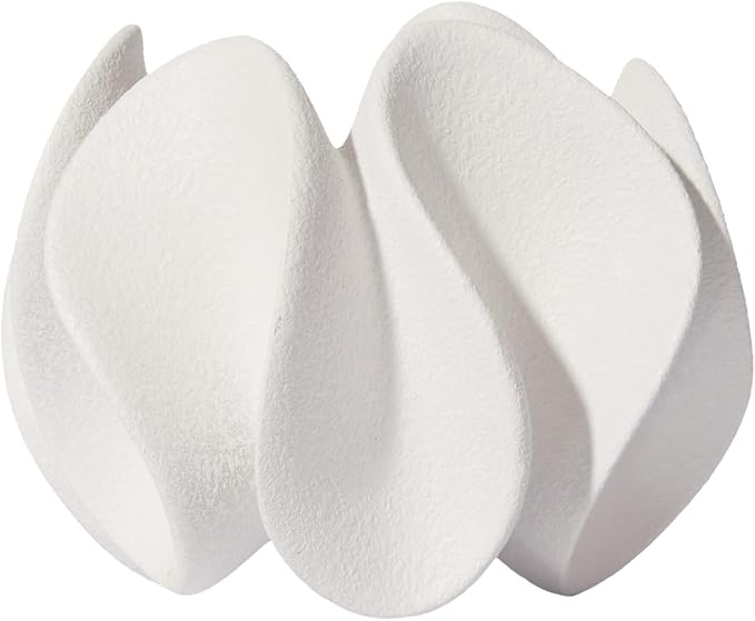 DN DECONATION Abstract Home Decor Living Room Coffee Table Decor | Modern White Textured Art Statue, Resin Sculpture for Bookshelf Desk Bedroom Office Wedding Gift for Women Men - Image 6