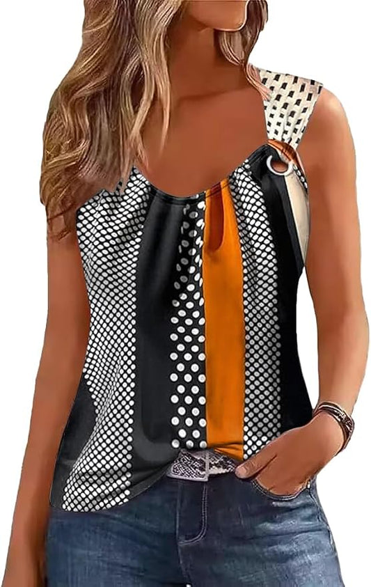 Disamer Womens Tank Tops 2026 Loose Fit Casual Summer Spaghetti Strap Trendy Spring Cute Lace Sleeveless T Shirts by Disamer