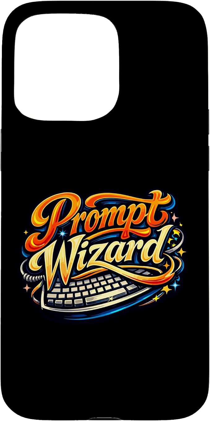 Prompt Wizard AI Retro Keyboard Case for iPhone 15 Pro Max by Unknown