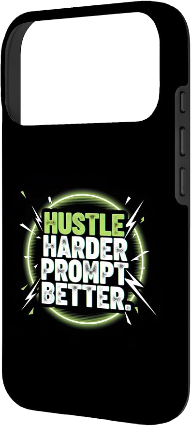 Hustle Harder Prompt Better AI Artificial Intelligence Case for iPhone 17 Pro - Image 2