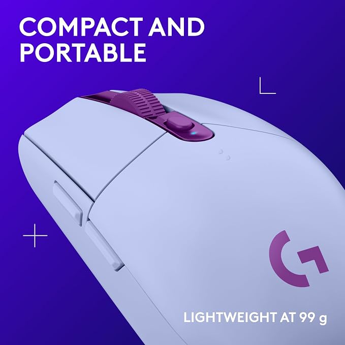 Logitech G305 Lightspeed Wireless Gaming Mouse - Lilac - Image 7